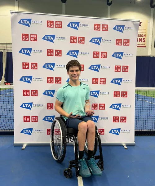 Greg Slade Bolton Indoor ITF 3 Quad Singles Champion