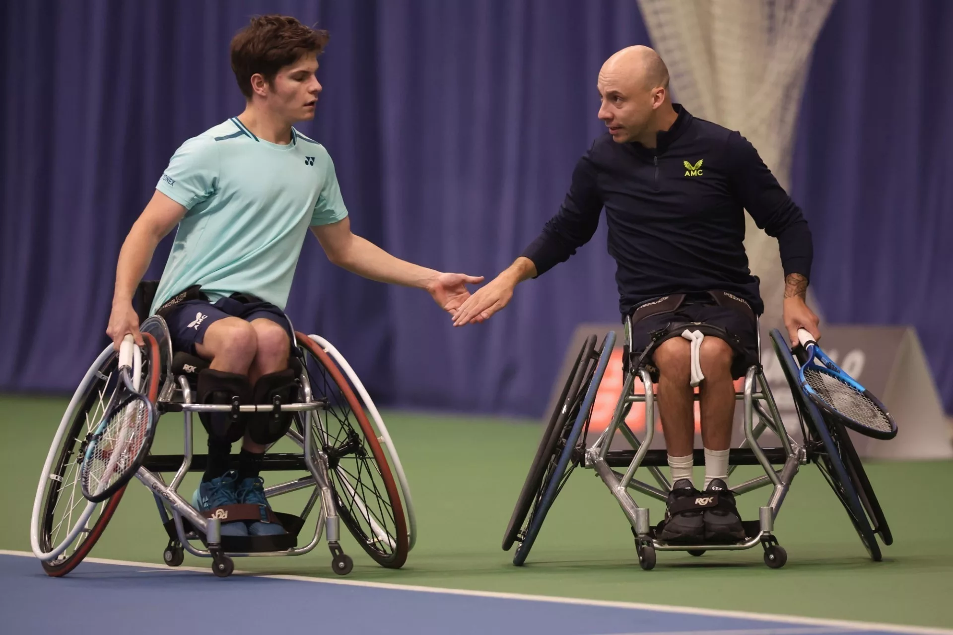 LAPTHORNE AND SLADE SPEARHEAD FOUR BRITISH WHEELCHAIR TENNIS TITLES AT BOLTON INDOOR 1 thumbnail Greg Slade and Andy Lapthorne GBR