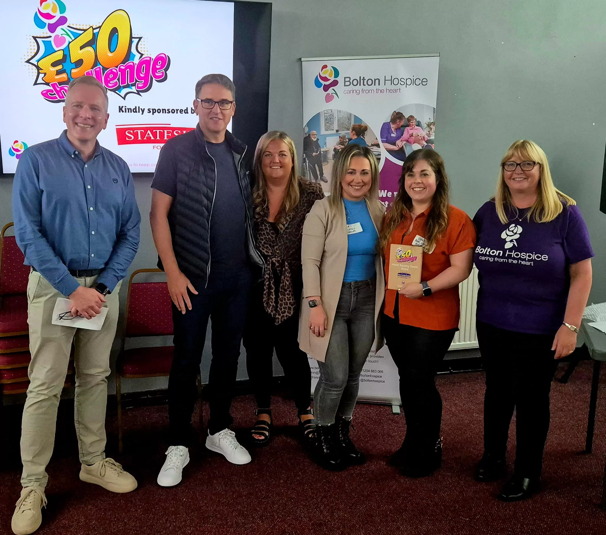 Bolton Arena Raises Over £4,200 for Bolton Hospice in £50 Challenge 1 awards night 24.09.24