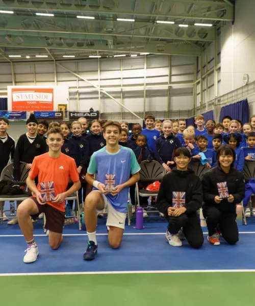 Image of 5331World top tennis juniors return to Bolton Arena project