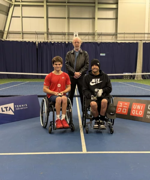 Image of 5484BRITS GREG SLADE AND LUCY SHUKER NET BOLTON INDOOR ITF 2 WHEELCHAIR TITLES project