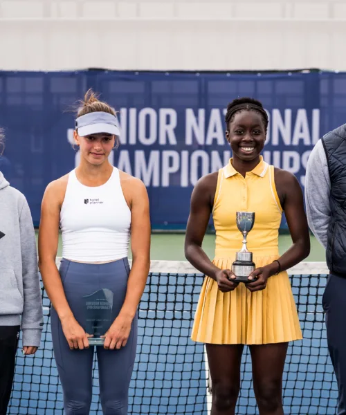 Image of 6782Teenage tennis prodigy April says fond farewell to Bolton Arena mentors project